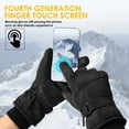 thumbnail image 2 of REDESS Winter Waterproof Gloves for Women Ski Snow Snowboard Touchscreen Black Touchscreen Gloves, 2 of 7