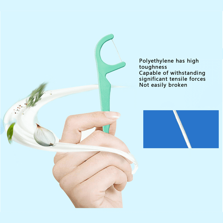 360PCS Twin-Line Dental Floss Picks Advanced Whitening and Dual