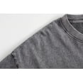 thumbnail image 4 of GIFFIMY Women's Gray 3 Stacked Skulls Floral Vintage Washed T-Shirt Short Sleeve S-2XL Relaxed Fit Top, 4 of 6