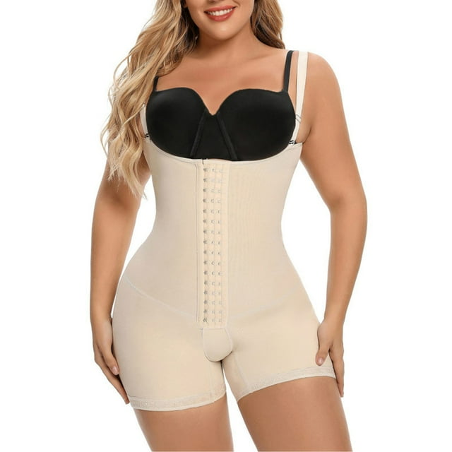 Shapewear Tummy Control Fajas Colombianas High Compression Body Shaper for Women Butt Lifter