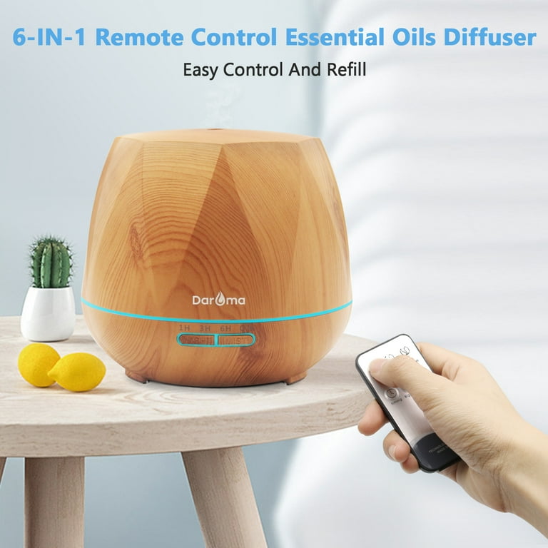 Aroma Diffuser 550mL with Led Light and Controller – Body Massager