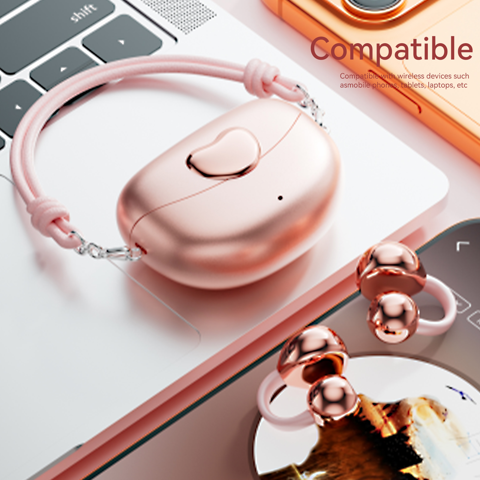 WUYUEGE Wireless Earbuds Open Ear Headphone Sport, Bluetooth 5.4 Earbud, Noise Cancelling Mic,Light Weight Comfortable Fit,Suitable for Running
