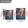 thumbnail image 6 of Yayeee Throw Blanket for Couch Soft Warm 60" x 80" Sofa Chair Bed Decoration, Astronaut in Space Pattern, 6 of 7
