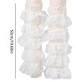 thumbnail image 5 of Yokua Summer Meshes Leg Sleeves Harajuk Ruffle Lace Leg Warmer Flared Boot Cuffs, 5 of 16