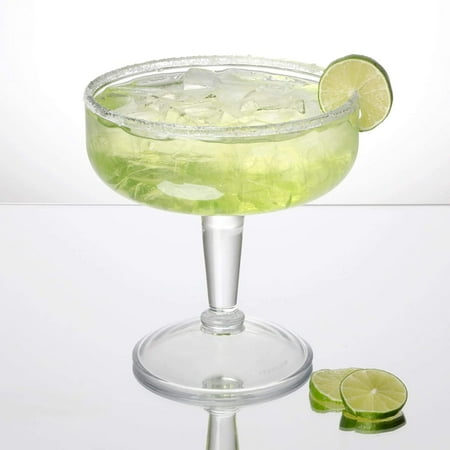 

G.E.T. Heavy-Duty Shatterproof Plastic Grande Margarita Glasses BPA Free 32 Ounce