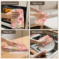 thumbnail image 5 of 2 Pcs Pioneer Flower Floral Print Pattern Kitchen Towels, Funny Microfiber Dish Towel Set, 18" X 26" Tea Towels, 5 of 6