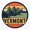1pcs, variant on Vermont Vintage Sunset Scenic Illustration Sticker