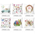 thumbnail image 3 of Almohada De Huevo De Conejo De Pascua, Decoraciones Para El Hogar De Pascua, Funda De Almohada Cuadrada Duradera Para Sofá, Librería, Fiesta Yuarrent HA044715-02, 3 of 5