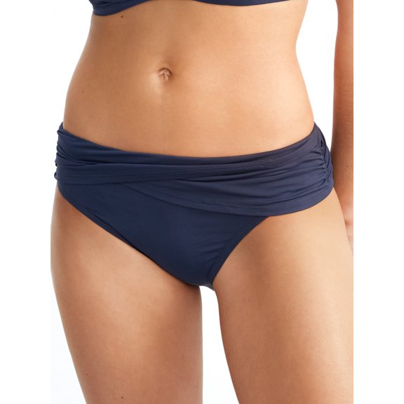 Women's Bleu Rod Beattie 00511 Kore Sarong Hipster Swim Bottom (Navy 14)
