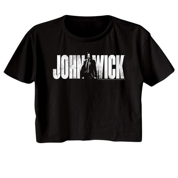 John Wick With Name Black Women's Festival Crop Top T-Shirt