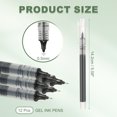 thumbnail image 2 of Uxcell 12Pcs Colored Gel Ink Pens, 0.5mm Extra Fine Point Smooth Writing Quick Drying Liquid Ink Rollerball Pens, Black, 2 of 6
