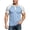 Light Blue, variant on ZHOGXU Fashion Patchwork Short Sleeve O Neck Men's T Shirts With Button Comfortable Everyday Wear