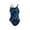 Blue / Green, variant on XtraSleek Eco Destroyer V-2 Back Swimsuit Red Size 28