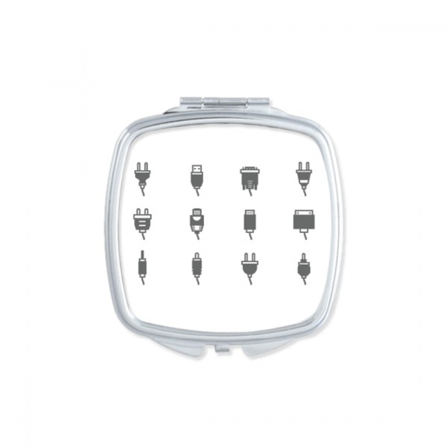 Diagramme de Circuit Prise Modèle Miroir Portable Poche Compacte Maquillage Double Face Verre