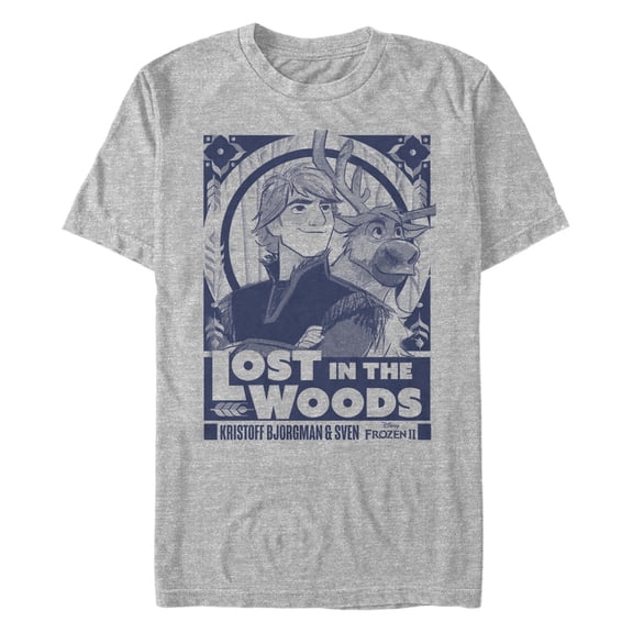 Men's Frozen 2 Kristoff And Sven Friends Graphic T-Shirt