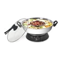 thumbnail image 1 of SPT 5 qt. Pot Shabu Électrique en Acier Inoxydable et Noir, 1 of 1