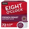 Eight O'Clock Coffee French Roast, Single-Serve Coffee K-Cup Pods, Dark Roast, 72 Count