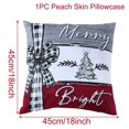 thumbnail image 3 of Funda de cojín navideña de 45 cm, funda de almohada, adornos navideños 2024 para el hogar, decoración navideña de Año Nuevo 2023 Noel, 3 of 5