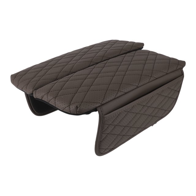 Cubierta de Consola Central del Automóvil con Bolsa de Almacenamiento para BMW X7 2019-2023 Marrón Oscuro 1 Par