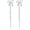 D: silver bow earrings, variant on Bow Earrings for Women Trendy Stuff Cute Bow Pearl Drop Dangle Earrings Bowknot Stud Wedding Party Daily Jewelry Accessory Gifts
