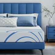 EGOHOME Charcoal 8 Gel Memory Foam Mattress,Queen Mattress in a Box,Medium