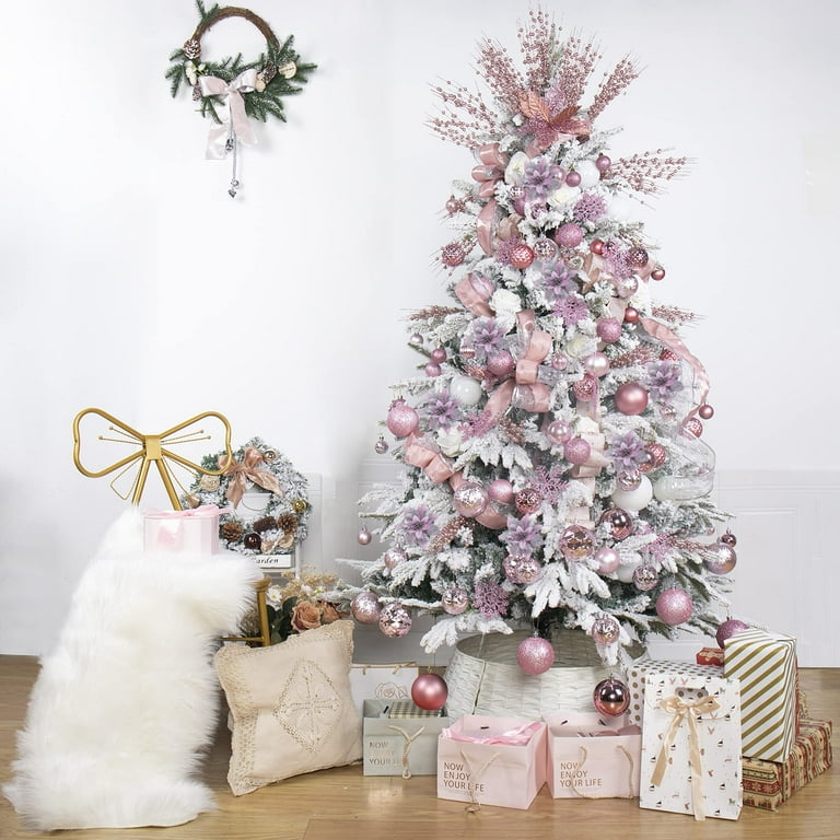 Pink christmas flowers deals