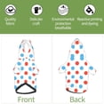 thumbnail image 5 of Bingfone Red Blue Polka Dots Dog Clothes Hoodie, Pet Winter Coat,Puppy Sweatshirts For Small Dogs Boy Girl,Suitable For All Breeds-Medium, 5 of 8