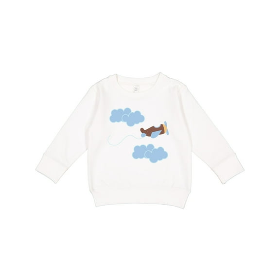 Inktastic Boys Airplane Pilot Toddler Sweatshirt