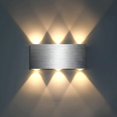 thumbnail image 1 of Foco empotrable de pared de aluminio cepillado para interiores, empotrable para mesita de noche, compatible con pasillo, sala de estar, dormitorio, lámpara de pared para pasillo, color blanc, 1 of 5