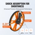 thumbnail image 4 of VEVOR Measuring Wheel in Feet and Inches,12.5 in Wheel Diameter, 40.94-27.95 in Telescoping Measure Wheel, Measurement 0-9,999Ft with Back Bag, Suitable for Lawn/Hard/Soft/Wood Road Measuring, 4 of 9