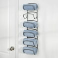 thumbnail image 3 of 6 Tier Steel Towel Holder for Bathroom Wall - Wall Mounted Organizer - Graphite Gray, 3 of 7