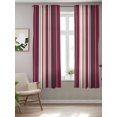 thumbnail image 2 of Rose Red Purple Stripes Curtains 72 Inch Length,Sheer Curtains for Bedroom Living Room Window Farmhouse Colorful Abstract Lines Rod Pocket Drapes Kitchen Curtains Small Half Window 52"x72" 2 Panels, 2 of 6