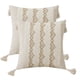 thumbnail image 1 of Juego de 2 fundas de almohada con borlas, de algodón, estilo bohemio, con mechones, estilo rústico moderno, decorativas para sofá, 18 x 18 pulgadas, 1 of 5