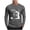 Dark Gray, variant on HAOTAGS Mens Halloween Hooded Hoodie, Casual Pullover Warm Long Sleeve Graphic Tees Orange L