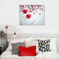 thumbnail image 5 of Nawypu Valentine Canvas Wall Art for Living Room Love Tree Wall Decor, Pink Red Aesthetic Paintings for Bedroom Office Kitchen Bathroom, Valentines Day Wall Pictures, 5 of 5
