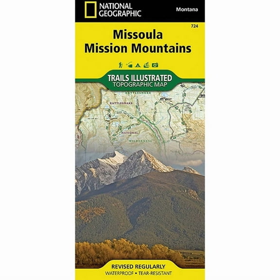 National Geographic Trails Illustrated Map: Missoula / Mission Mountains #724 - Explore the Montana Rockies!