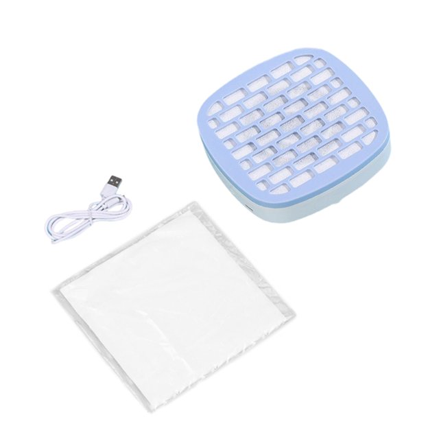 Aspirador de polvo para uñas, herramienta profesional para manicura y pedicura, potente y con ventilador de succión para salón de uñas en casa. Azul