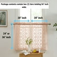 thumbnail image 2 of THD Bella Floral Sheer Rod Pocket Kitchen Cafe Tier Panels 28 inches wide per panel - Set of 2, 2 of 6