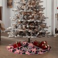 Lukts Lilies Flowers print color life Christmas Tree Skirt, Winter