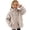 Khaki, variant on Girls Jacket Solid Double Zipper Design Warm Outerwear Soft Shell Style Girls Coat Toddler Kids Spring Autumn All Match Casual Layering Top