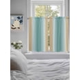 thumbnail image 3 of Teal Yellow Ombre Bathroom Window Curtain, Farmhouse Modern Gradient Art Light Filtering Coffee Kitchen Curtains, Bedroom Living Room Curtains 2 Panel 84"x54", 3 of 6