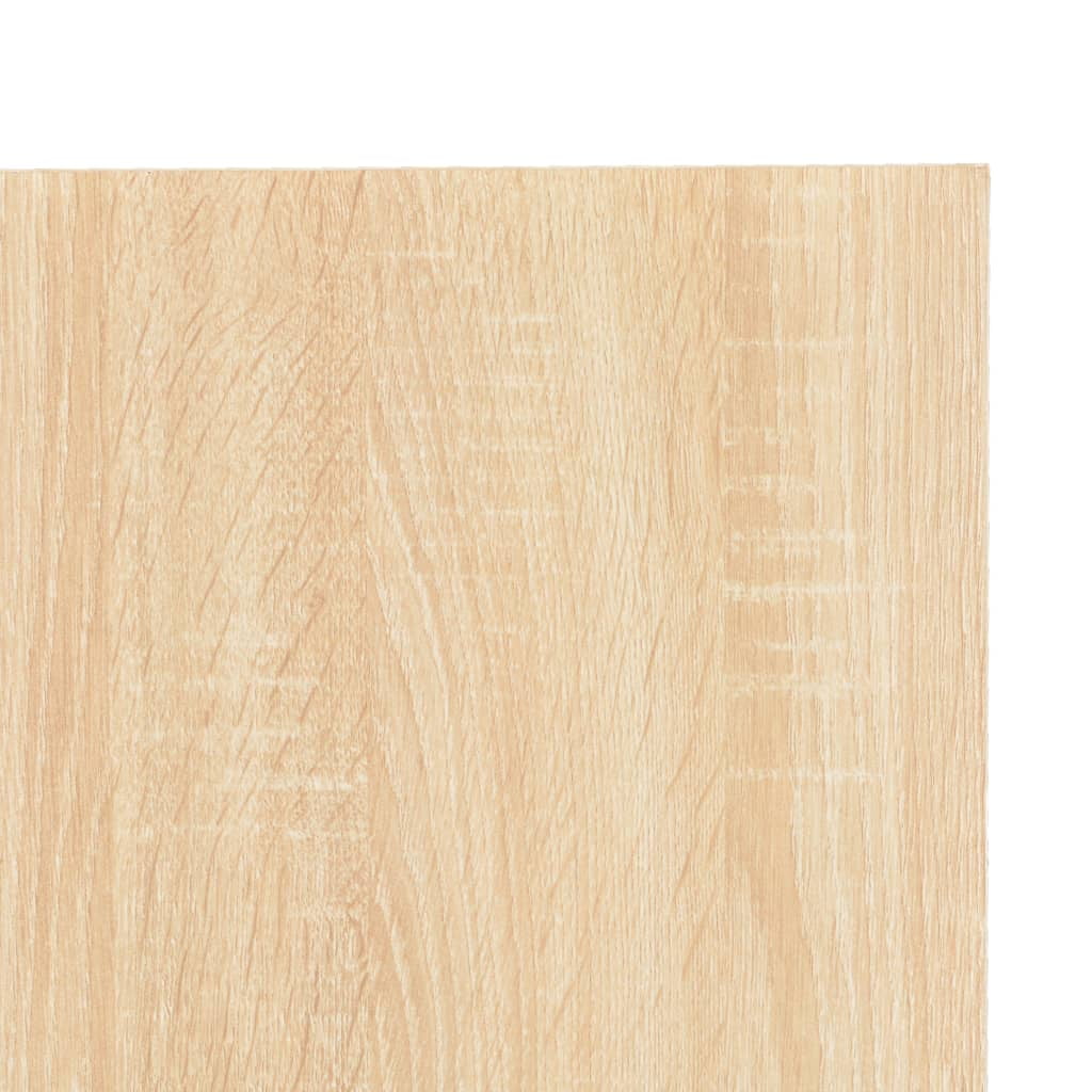 Kepooman Home Office Industrial PC Study Writing Working Table, 47.2" x 8.3" x 24.8", White + Oak Kepooman Home Office Industrial PC Study Writing Working Table, 47.2" x 8.3" x 24.8", White + Oak