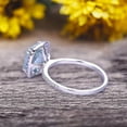 thumbnail image 6 of 2.05 Carat 7mm Cushion Cut Aquamarine Engagement Ring on 10k White Gold, 6 of 6