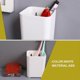 thumbnail image 2 of 2Pcs Wall Mounted Pen Holder Desktop Pencil Case Plastic Makeup Brush Holder Pen Container, 2 of 4