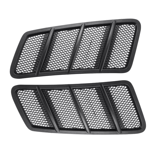 Frente Capó Ventilación Aire Rejilla Cubierta, para Mercedes, ABS, Negro, 1 Par