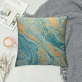 thumbnail image 2 of JEUXUS  Throw Pillow Cover Watercolor Marble Blue Marbling Creative with Abstract Oil Waves Liquid Paint Mix Decorative Throw Pillow Cushion Case for Home Couch Living Room Bed Sofa Car, 2 of 5