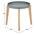 thumbnail image 6 of SAFAVIEH Charlen Outdoor Patio Round Side Table, Natural/Grey, 6 of 7