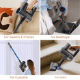 thumbnail image 6 of Cordless Vacuum Cleaner, 40kPa/500W Power Suction, LED Display, 6-in-1 Lightweight Stick Vacuum with Green LED Light, 6-Stages Filtration, Self-Standing for Pet Hair Hard Floor Carpet, 6 of 9