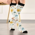 thumbnail image 5 of FORMRS Womens Knee High Socks Casual Long Thick Travel Daily Wear, 1 Pair, Rainbows Pattern, 5 of 6