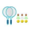 thumbnail image 1 of Almencla Kids Tennis Racket Racket Balls Comfortable Grip Badminton Shuttlecocks Portable Blue, 1 of 8